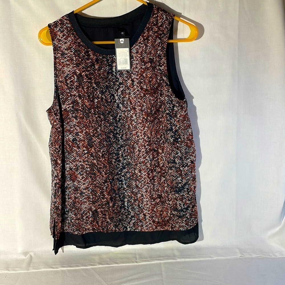 Massino sleeveless blouse Sz M